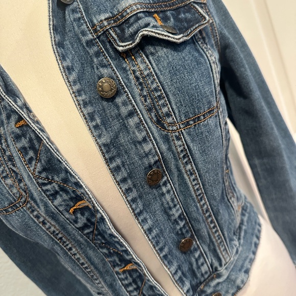 Free People Sz XS Rumors Denim Jacket - Picture 3 of 12